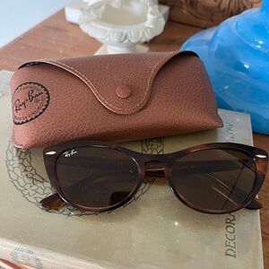 Ray Ban NINA  Sunglasses  Tortoise Frame  RB 4314N 954/33  Brown Lenses w/ Case